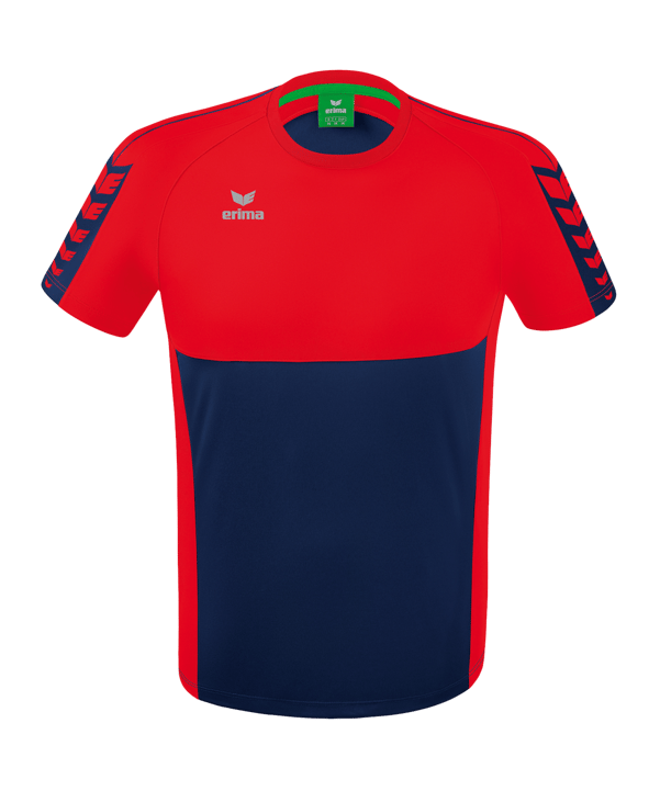 Erima Six Wings T-Shirt Kids Dunkelblau Rot - blau