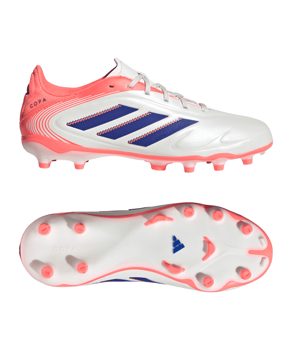 adidas Copa Pure III League FG/MG Coral Blaze Kids Weiß - weiss