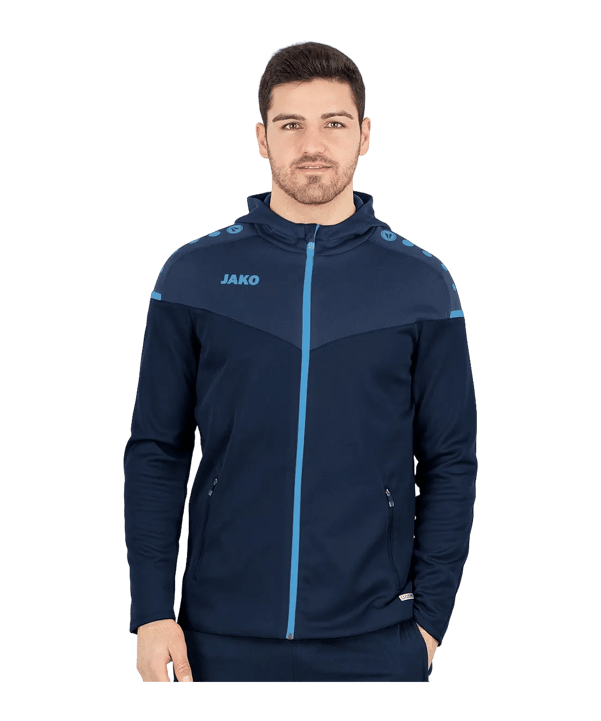 JAKO Champ 2.0 Jas met capuchon Blauw K095 - blauw