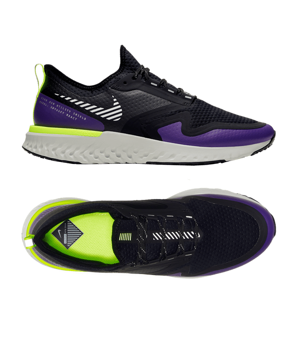 Nike Odyssey React Shield 2 Running Schwarz F002 - schwarz