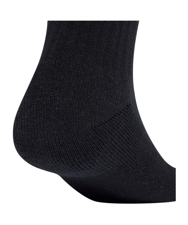 adidas Linear Crew Cushioned 6 Pair Socken Schwarz - schwarz