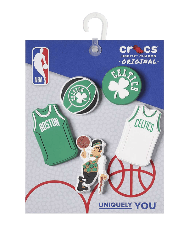 Crocs Boston Celtics Nba Bostceltics Jibbitz 5Er Pack Pin Merch Grün - gruen