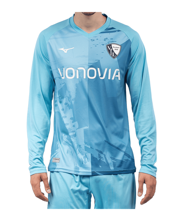 Mizuno VfL Bochum Langarm Torwarttrikot Home 2024/2025 Kids Blau F25 - blau