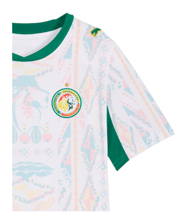 PUMA FSF Senegal Maglietta Home CM 2026 Kids Bianco C01 - bianco