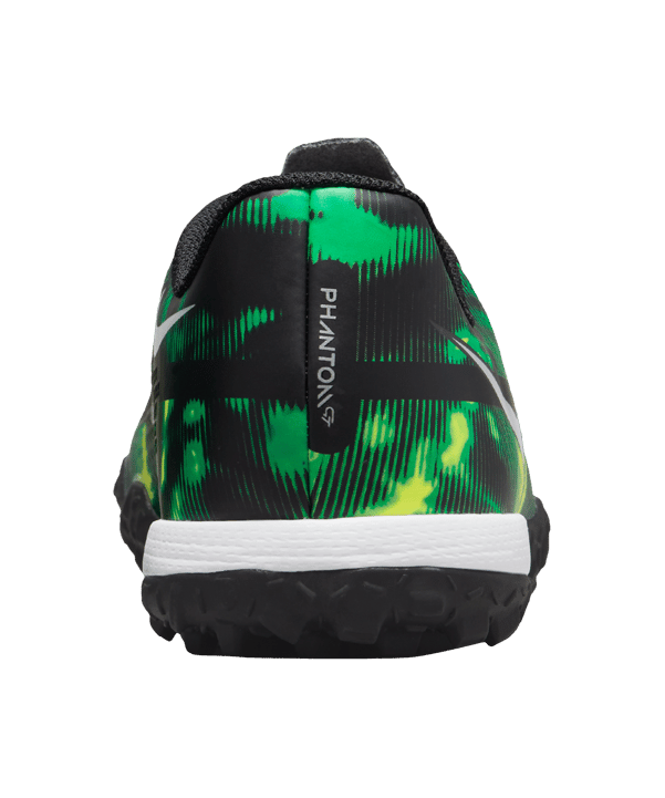 Nike Jr Phantom GT2 Shockwave Academy TF Kids Schwarz Grau Grün F003 - schwarz