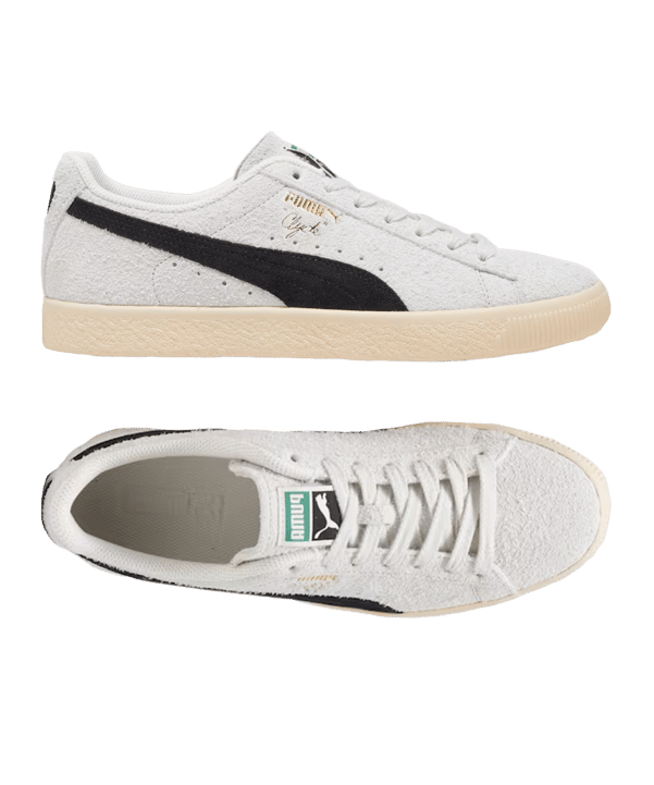 PUMA Clyde Hairy Suede Grau F01 - grau