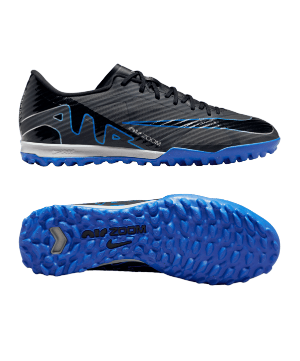 Nike Air Zoom Mercurial Vapor XV Academy TF Shadow Schwarz Silber Blau F040 - schwarz