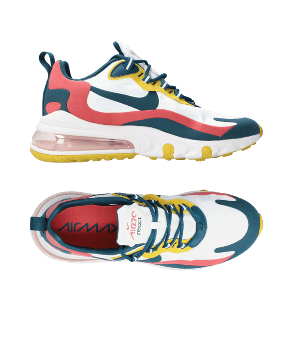 Nike Air Max 270 React Weiss Grün Rot F103 - weiss