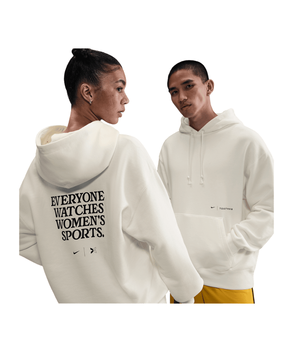 Nike Everyone Watches Womens Sports Hoody Beige F133 - beige