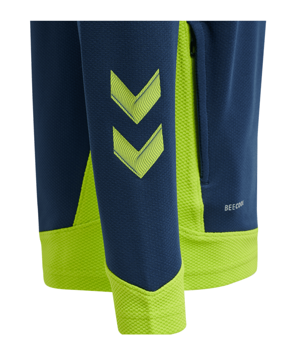 Hummel hmlLEAD Poly Hoody Kids Blau F7642 - blau