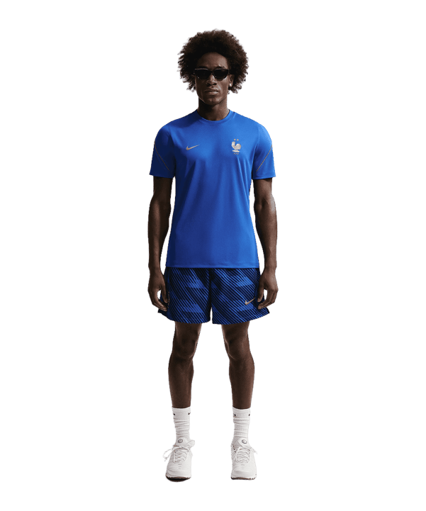 Nike FFF Frankreich Trainingsshirt Blau F480 - blau