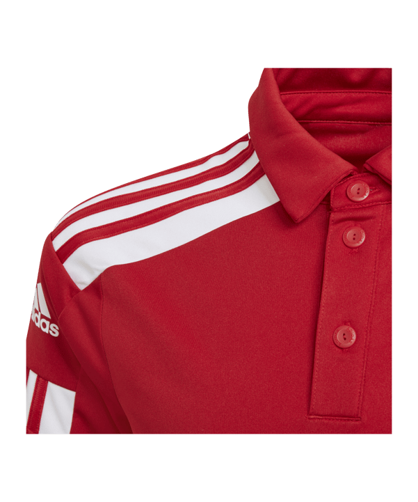 adidas Squadra 21 Poloshirt Kids Rot Weiss - rot