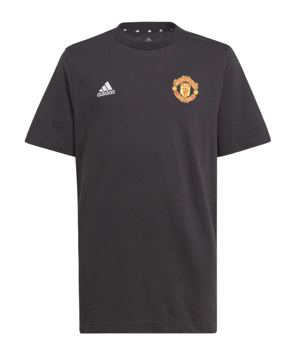 adidas Manchester United Graphic T-Shirt Kids Schwarz - schwarz