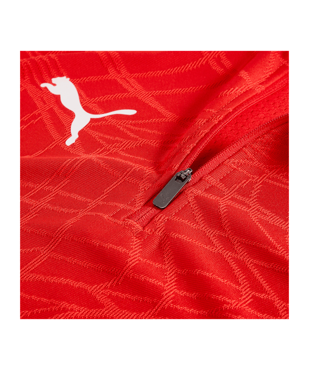 PUMA teamFINAL26 Training 1/4 Zip Top Rouge C01 - rouge