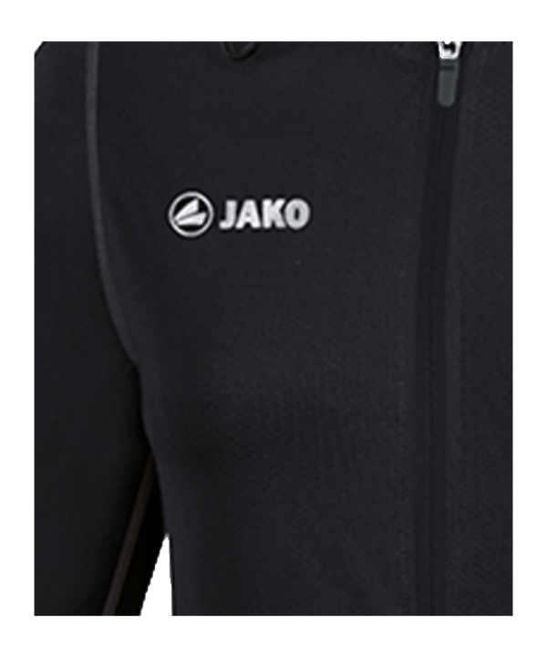 JAKO Run 2.0 Kapuzenjacke Damen Schwarz F08 - schwarz