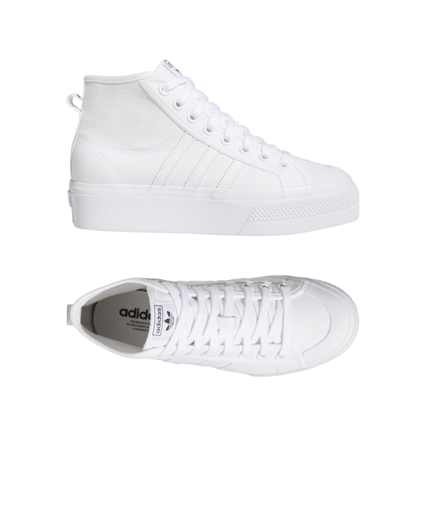 adidas Originals Nizza Plattform Mid Damen Weiss - weiss