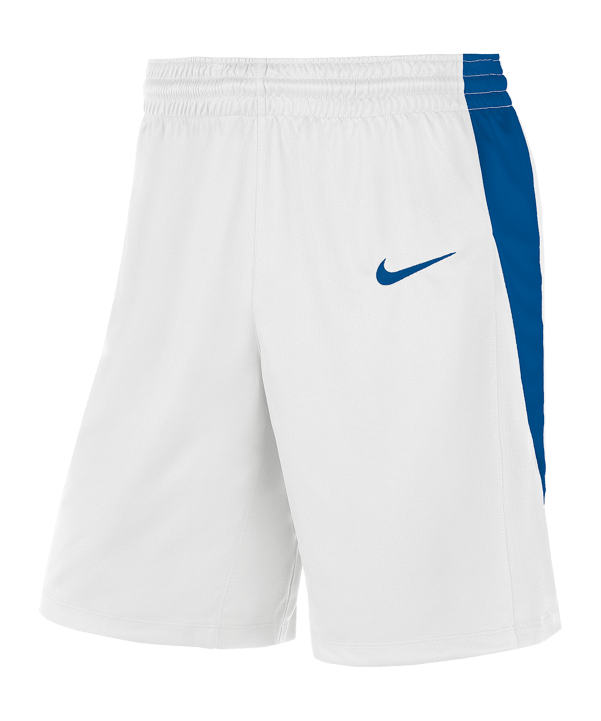Nike Team Basketball Stock Short Weiss Blau F102 - weiss