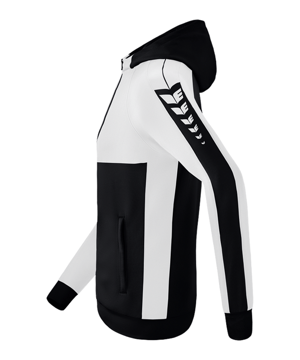 Erima SIX WINGS Kapuzenjacke Kids Schwarz - schwarz