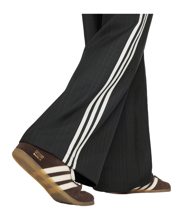adidas Originals Loose Check Track Hose Damen Schwarz - schwarz