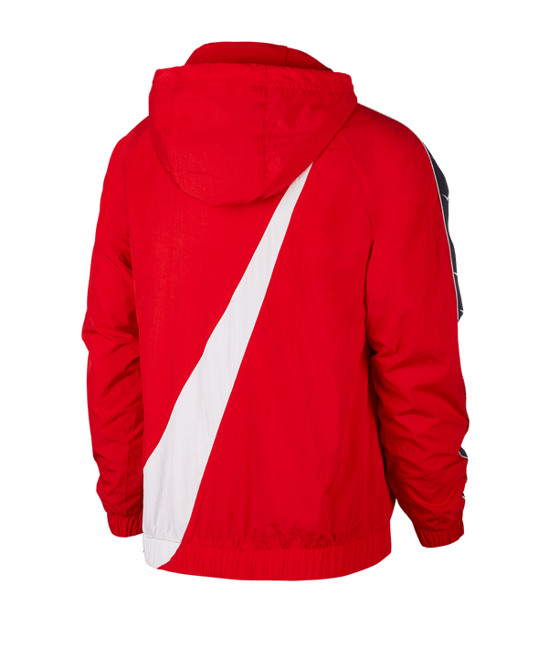 Nike Woven Swoosh Kapuzenjacke Rot F657 - rot