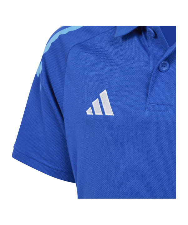 adidas Tiro 24 Competition Poloshirt Kids Blau - blau