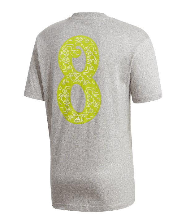 adidas Athletics Lucky 8 Graphic T-Shirt Grau - grau