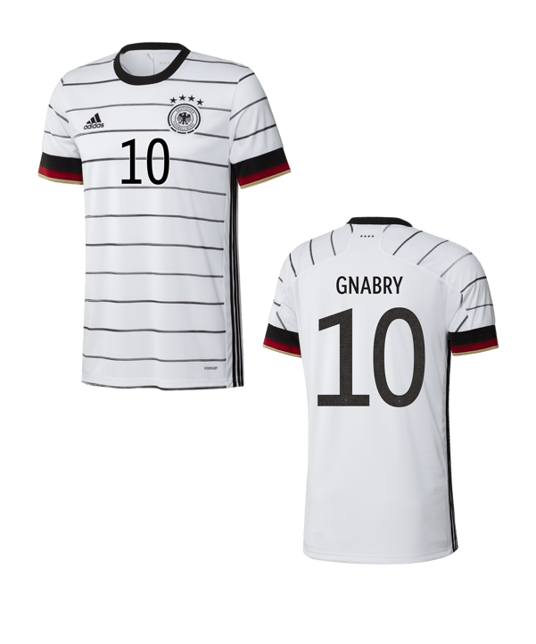 adidas DFB Deutschland Trikot Home EM 2020 Gnabry Kids - weiss