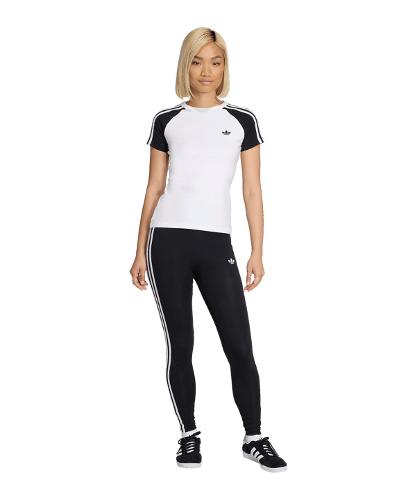 adidas Originals SST T-Shirt Damen Weiß - weiss