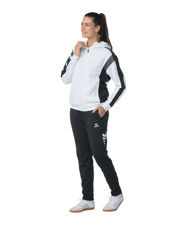 Erima Celebrate 125 Kapuzenjacke Damen Weiss - weiss