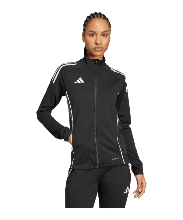 adidas Tiro 25 Competition Trainingsjacke Damen Schwarz - schwarz