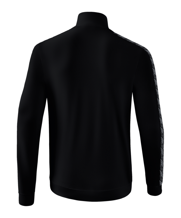 Erima Essential Team Tracktop Jacke Schwarz Grau - schwarz