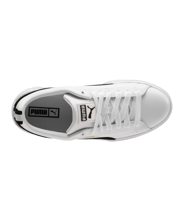PUMA Mayze Leather Damen Weiss Schwarz F01 - weiss