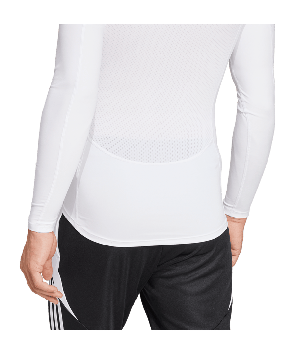 adidas Techfit Longsleeve Weiß - weiss