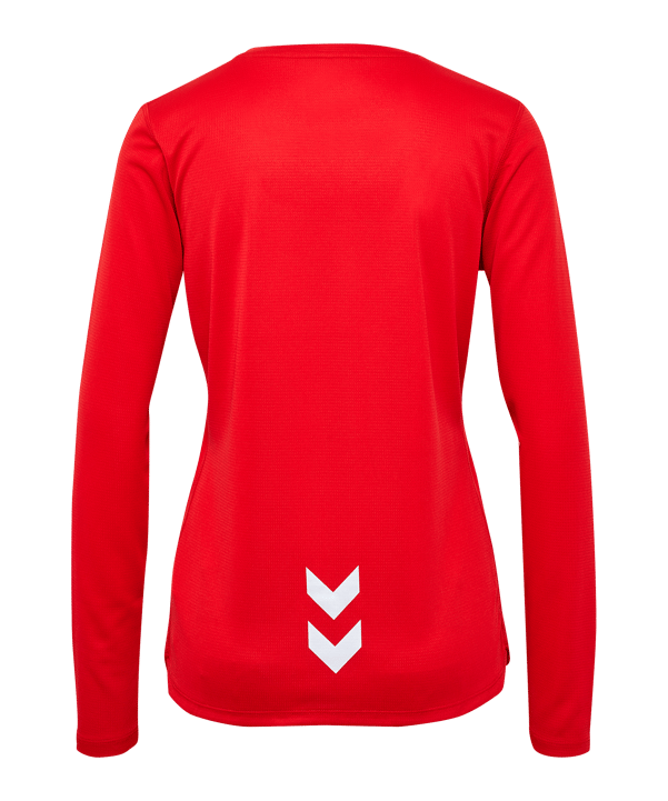 Hummel Run Trikot langarm Damen Rot F3365 - rot