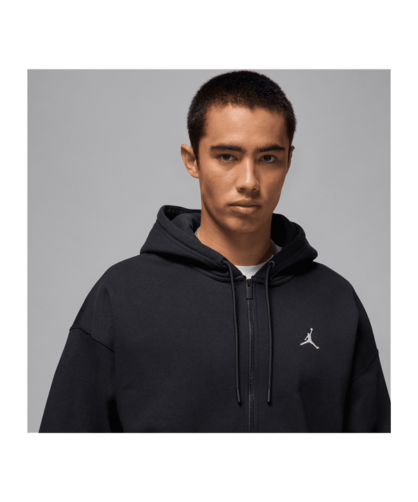 Jordan Brooklyn Fleece Oversized Kapuzenjacke Schwarz F010 - schwarz