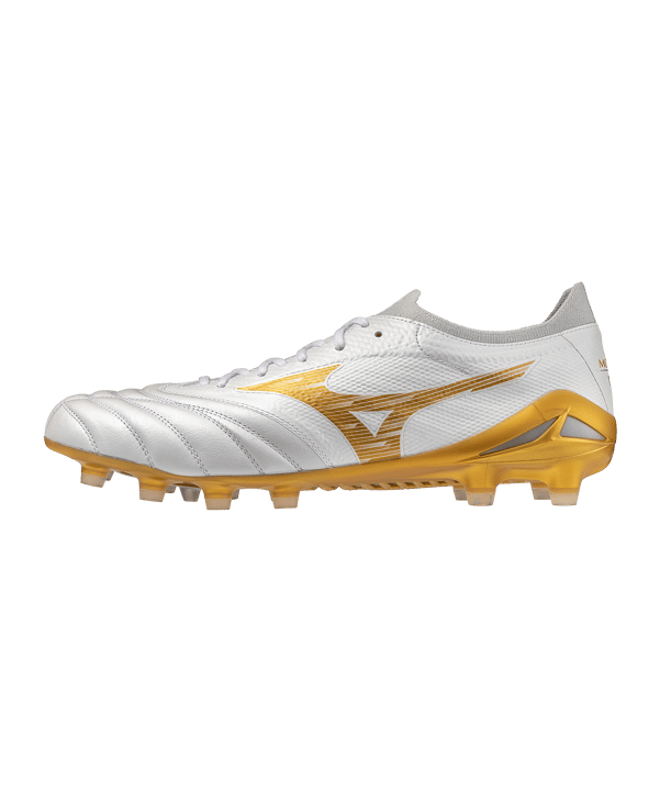 Mizuno Morelia Neo IV Beta Elite FG Bright Gold Wit K50 - wit