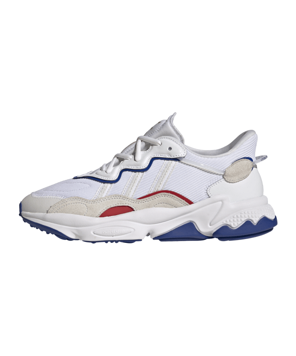 adidas Originals Ozweego Weiss Blau Rot - weiss