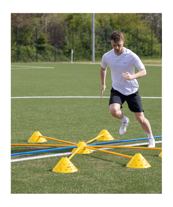 Cawila Trainingsstange L | 1,60m | Ø 25mm | Gelb - gelb