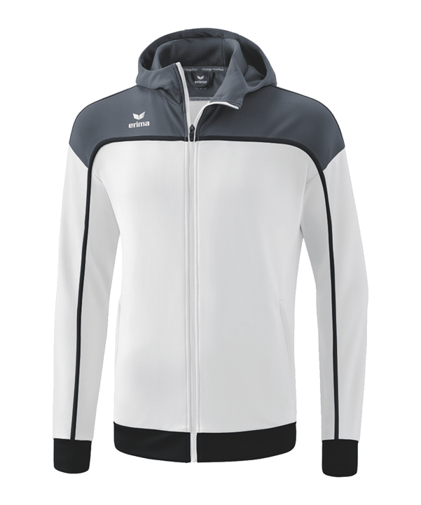 Erima Change by Kapuzenjacke Kids Weiss Grau - weiss