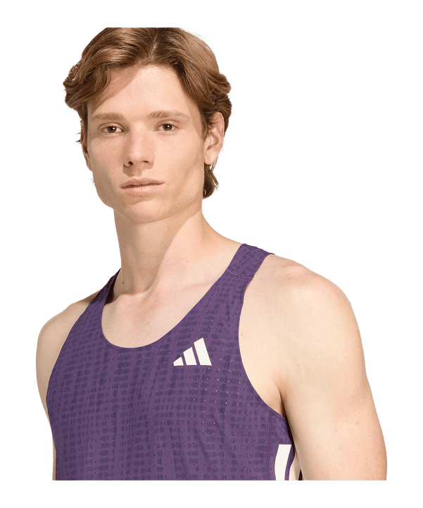 adidas Adizero Running Tanktop Lila - lila