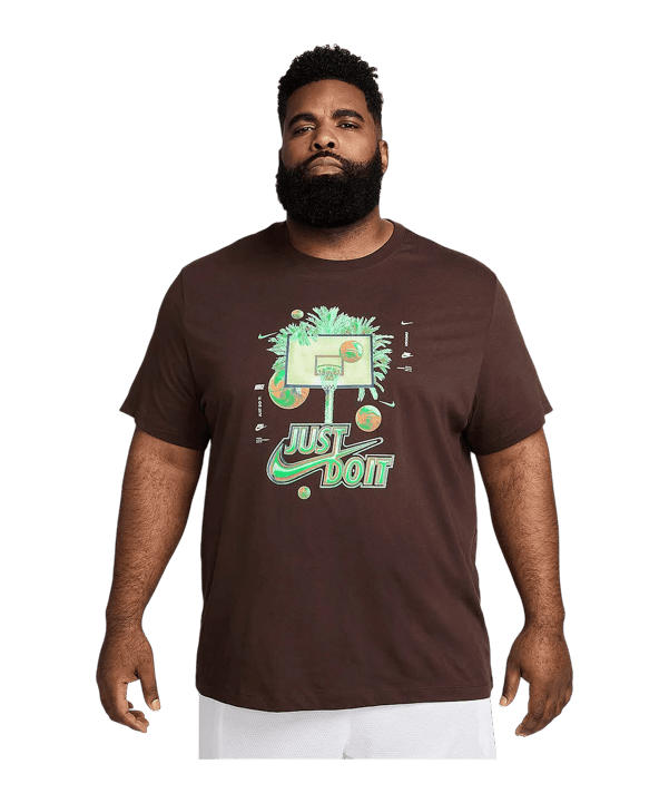 Nike Off Court Basketball T-Shirt Braun F227 - braun