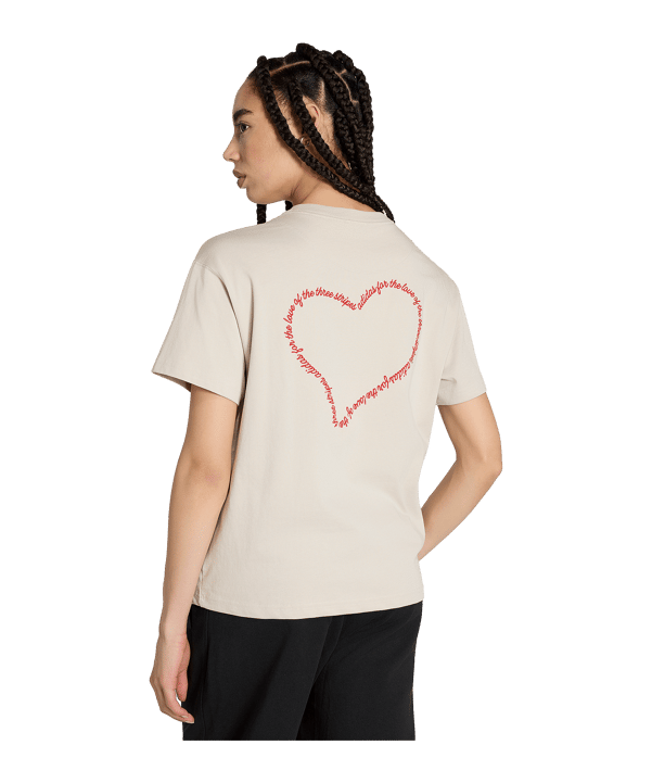 adidas Embroidery Pack Loose Graphic T-Shirt Femmes Beige - beige
