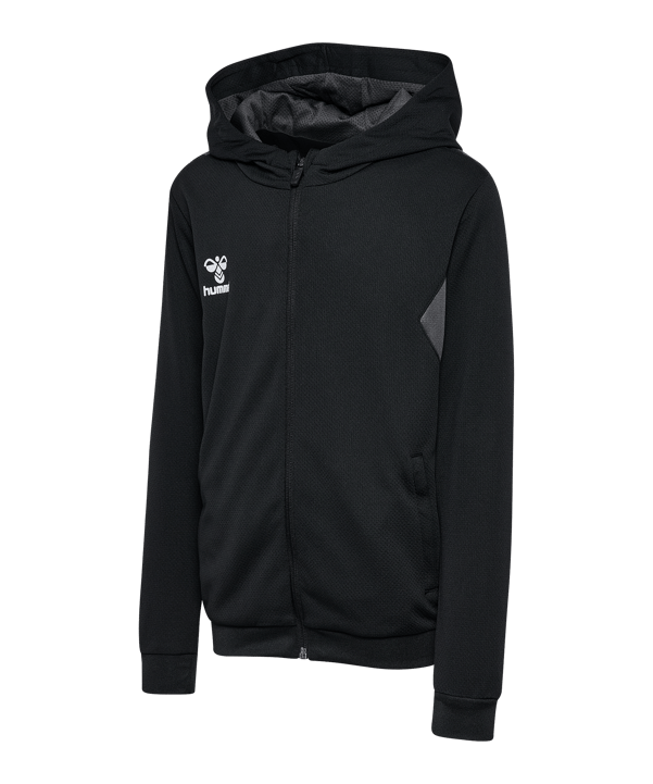 hummel Authentic PL Jas met capuchon Kids Zwart K2001 - zwart