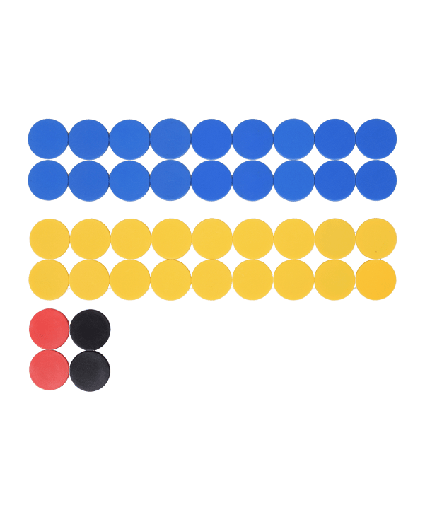 Cawila Premium Magnet Set 30mm Gelb Blau - gelb