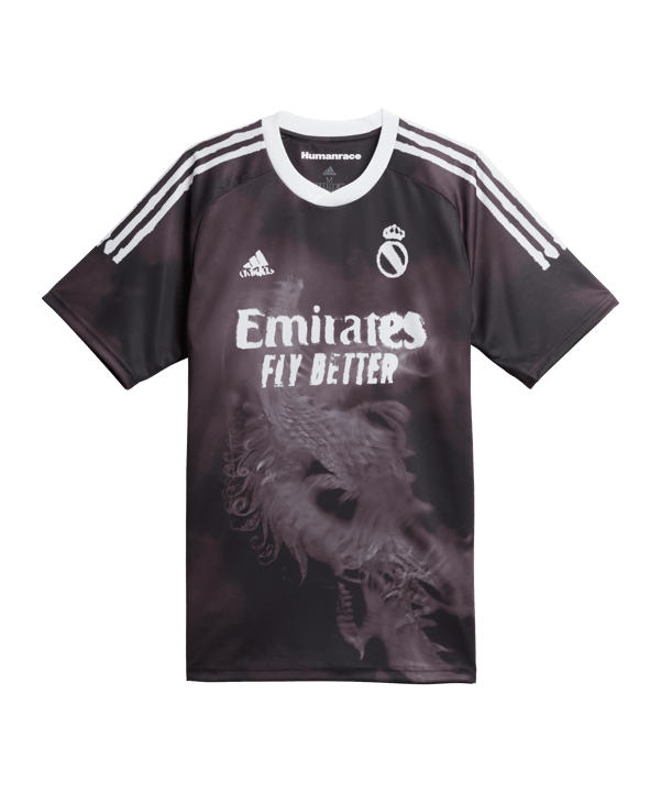 adidas Real Madrid Human Race Trikot Schwarz Weiss - schwarz
