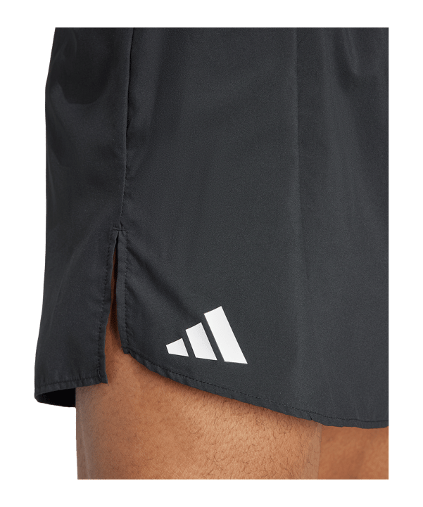 adidas Adizero Essentials Laufshort Schwarz - schwarz