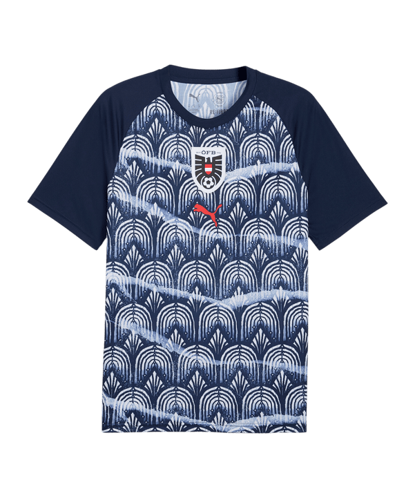 PUMA ÖFB Österreich Prematch T-Shirt WM 2026 Blau F12 - blau