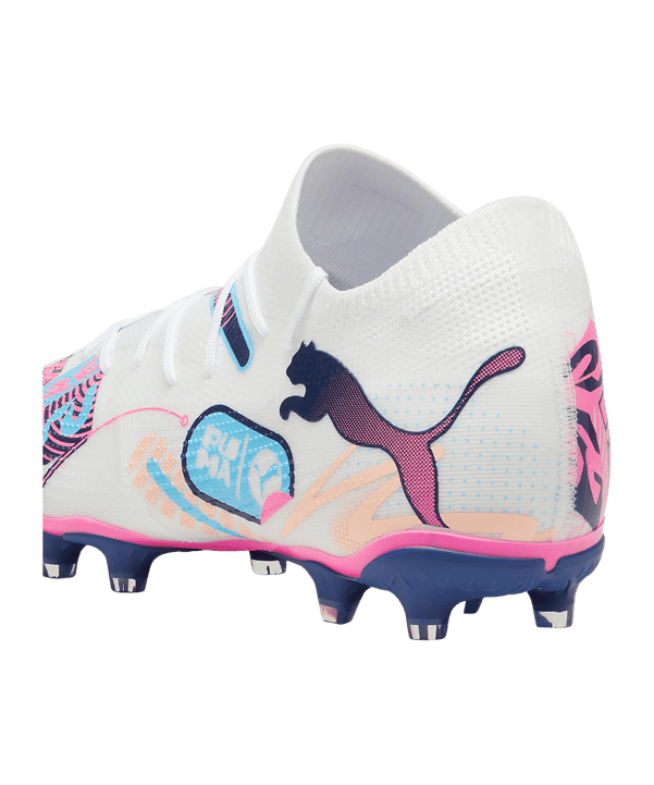 PUMA FUTURE 7 Match FG/AG Volume Up Weiss Blau F01 - weiss
