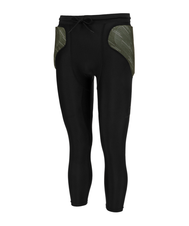 Reusch Padded Eco 3/4 Tight Schwarz Grün F7050 - schwarz