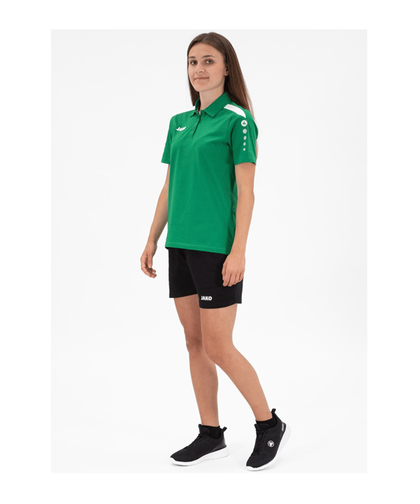 JAKO Power Poloshirt Damen Grün Weiss F200 - gruen
